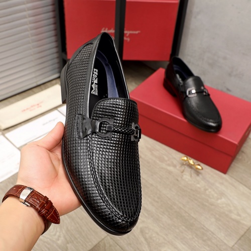 Replica Ferragamo Leather Shoes For Men #951142 $82.00 USD for Wholesale