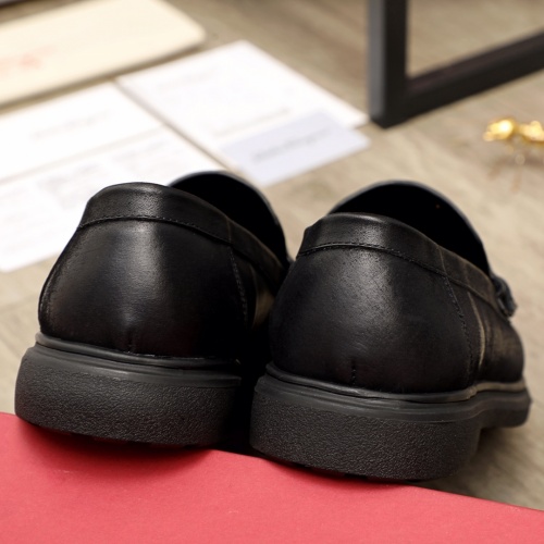 Replica Ferragamo Leather Shoes For Men #951144 $88.00 USD for Wholesale