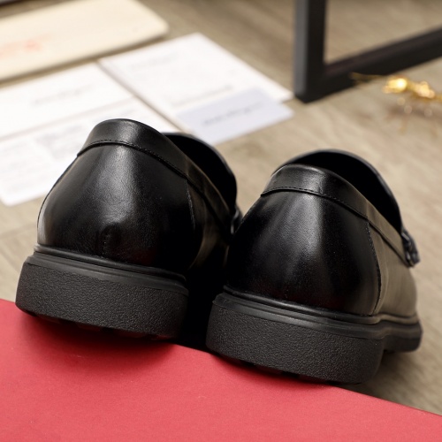 Replica Ferragamo Leather Shoes For Men #951146 $88.00 USD for Wholesale