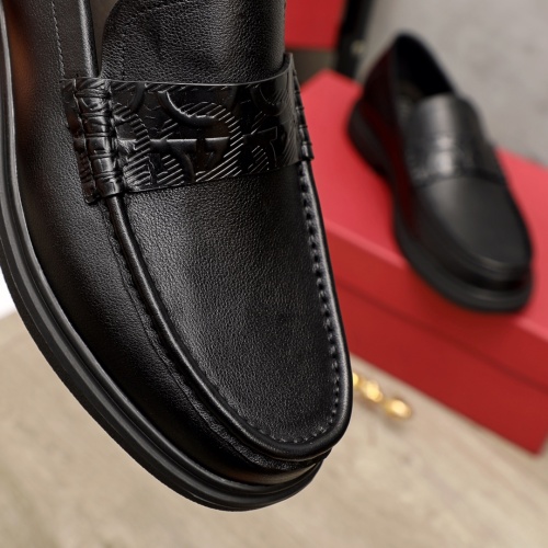 Replica Ferragamo Leather Shoes For Men #951148 $88.00 USD for Wholesale