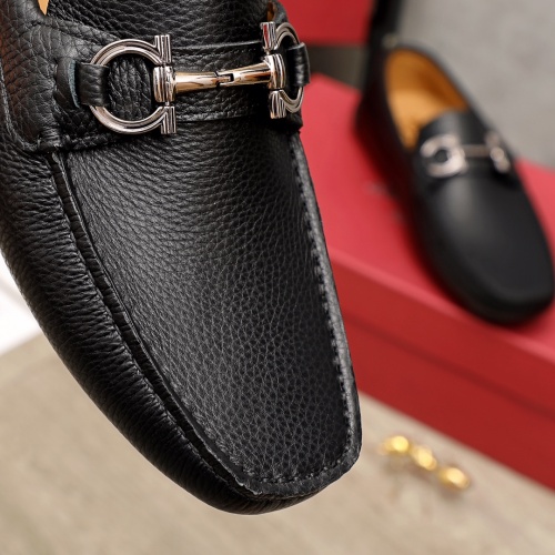 Replica Ferragamo Leather Shoes For Men #951151 $88.00 USD for Wholesale