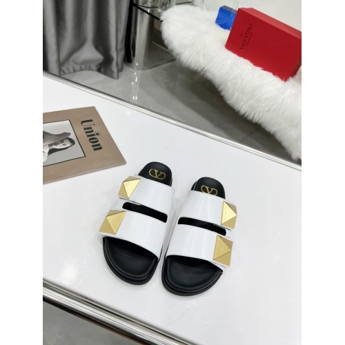 Replica Valentino Slippers For Women #952655 $72.00 USD for Wholesale
