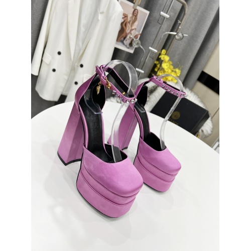 Replica Versace High-Heeled Shoes For Women #952767 $112.00 USD for Wholesale