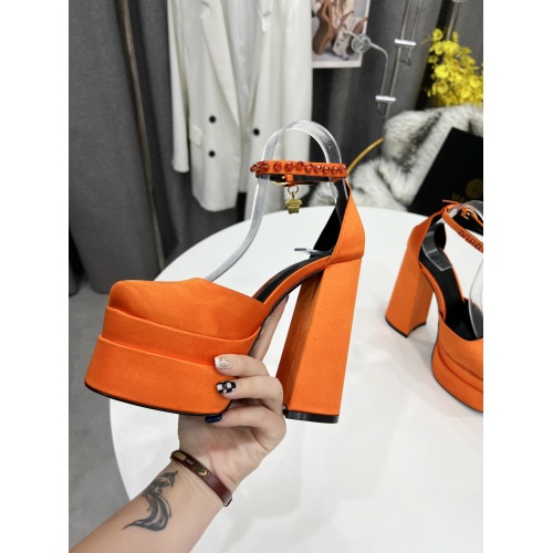 Replica Versace High-Heeled Shoes For Women #952768 $112.00 USD for Wholesale