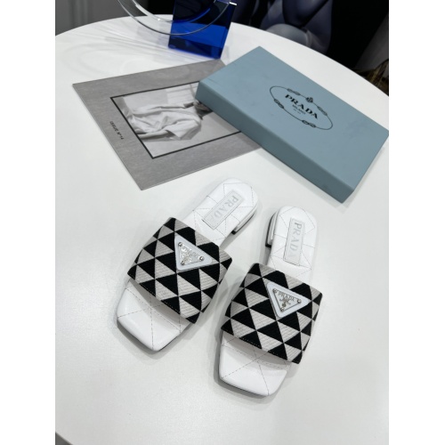 Replica Prada Slippers For Women #952907 $82.00 USD for Wholesale
