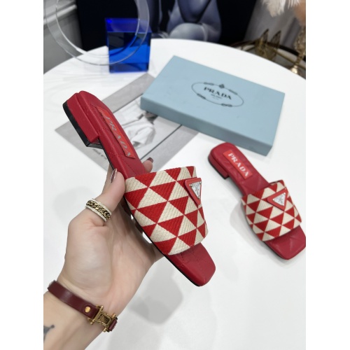 Replica Prada Slippers For Women #952916 $82.00 USD for Wholesale