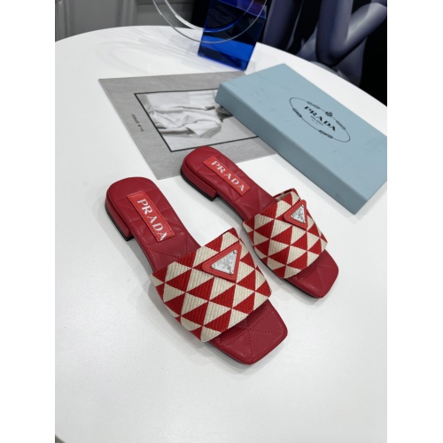Replica Prada Slippers For Women #952916 $82.00 USD for Wholesale