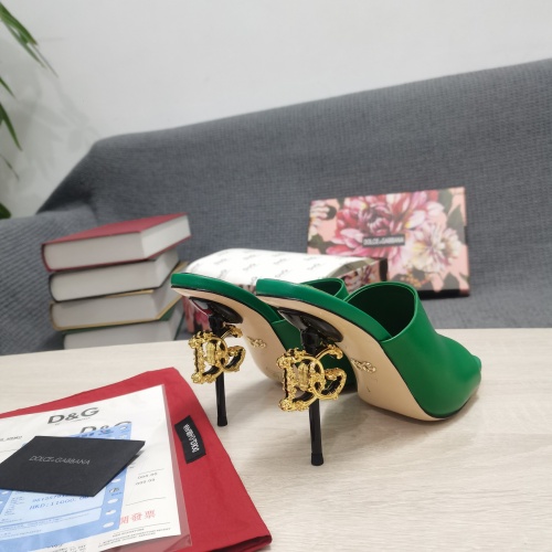 Replica Dolce & Gabbana D&G Slippers For Women #953122 $130.00 USD for Wholesale