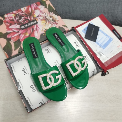 Replica Dolce & Gabbana D&G Slippers For Women #953124 $130.00 USD for Wholesale