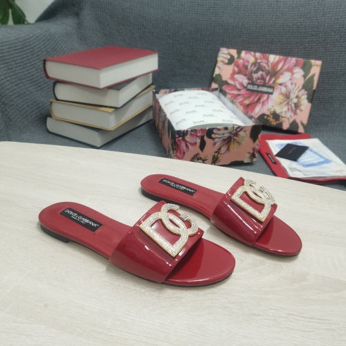 Replica Dolce & Gabbana D&G Slippers For Women #953125 $130.00 USD for Wholesale