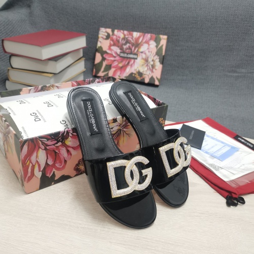 Dolce &amp; Gabbana D&amp;G Slippers For Women #953129 $130.00 USD, Wholesale Replica Dolce &amp; Gabbana D&amp;G Slippers