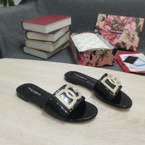 Replica Dolce & Gabbana D&G Slippers For Women #953129 $130.00 USD for Wholesale
