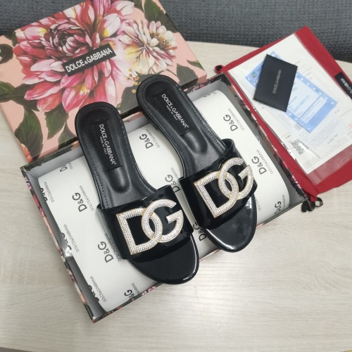 Replica Dolce & Gabbana D&G Slippers For Women #953129 $130.00 USD for Wholesale