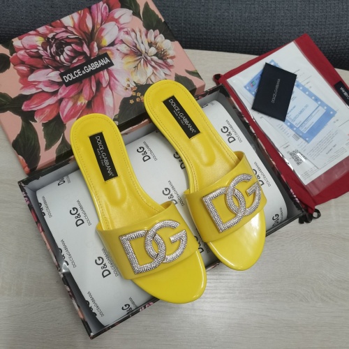 Replica Dolce & Gabbana D&G Slippers For Women #953130 $130.00 USD for Wholesale