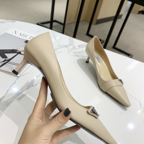 Replica Prada High-heeled Shoes For Women #953140 $80.00 USD for Wholesale