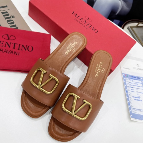 Replica Valentino Slippers For Women #953178 $82.00 USD for Wholesale