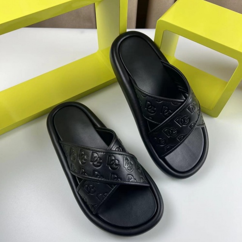 Replica Dolce & Gabbana D&G Slippers For Men #953752 $52.00 USD for Wholesale