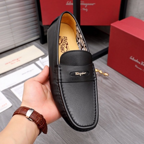 Replica Ferragamo Leather Shoes For Men #954040 $68.00 USD for Wholesale