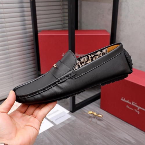 Replica Ferragamo Leather Shoes For Men #954040 $68.00 USD for Wholesale