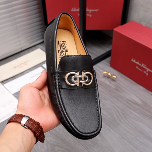 Replica Ferragamo Leather Shoes For Men #954041 $68.00 USD for Wholesale