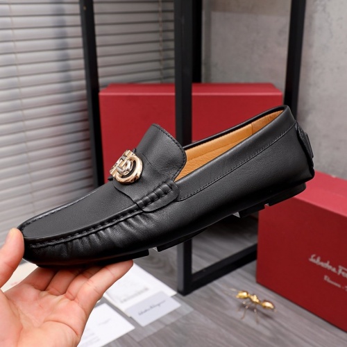 Replica Ferragamo Leather Shoes For Men #954041 $68.00 USD for Wholesale