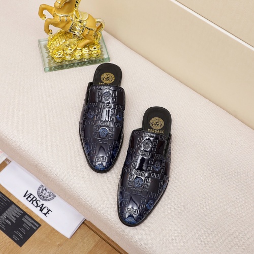 Replica Versace Slippers For Men #954210 $60.00 USD for Wholesale