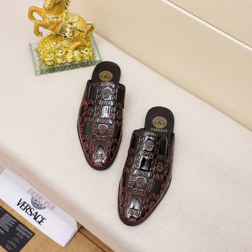Replica Versace Slippers For Men #954211 $60.00 USD for Wholesale