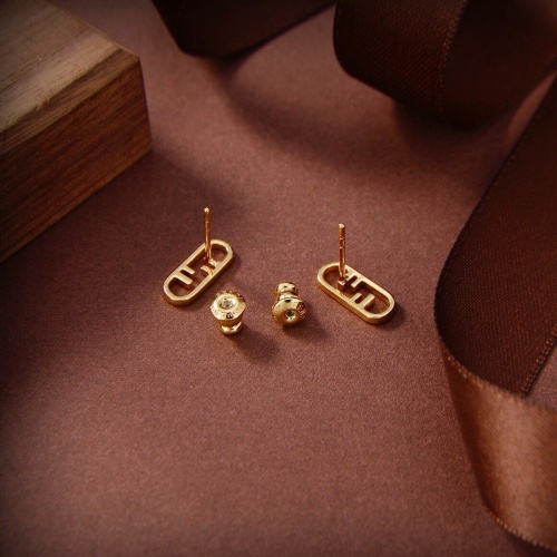 Replica Fendi Earrings For Women #955246 $25.00 USD for Wholesale
