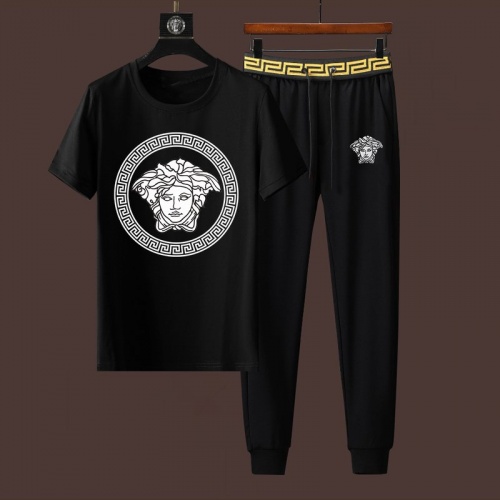 Versace Tracksuits Short Sleeved For Men #955477 $76.00 USD, Wholesale Replica Versace Tracksuits