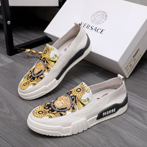 Replica Versace Casual Shoes For Men #955703 $72.00 USD for Wholesale