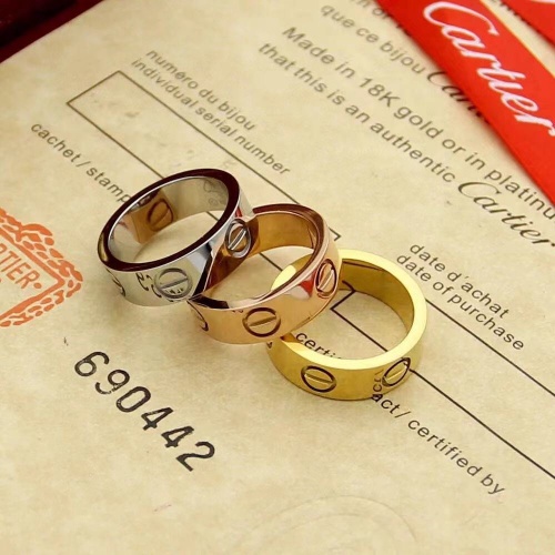 Replica Cartier Rings For Unisex #955955 $25.00 USD for Wholesale