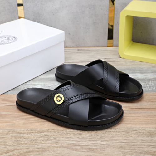 Replica Versace Slippers For Men #956088 $48.00 USD for Wholesale
