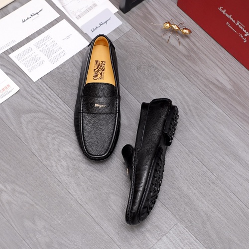 Replica Ferragamo Leather Shoes For Men #956135 $68.00 USD for Wholesale