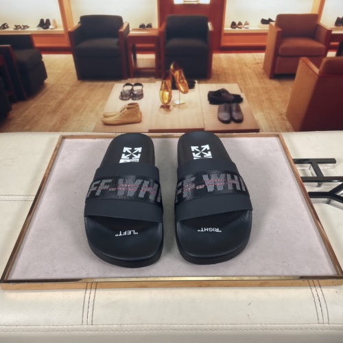 Replica Off-White Slippers For Men #956183 $42.00 USD for Wholesale