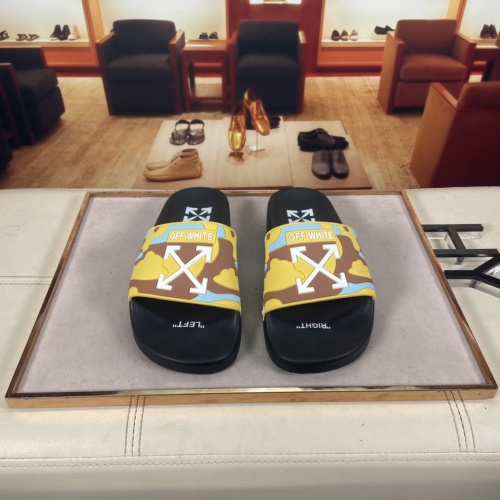 Replica Off-White Slippers For Men #956185 $42.00 USD for Wholesale