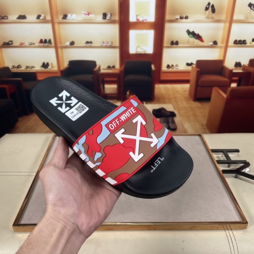 Replica Off-White Slippers For Men #956187 $42.00 USD for Wholesale