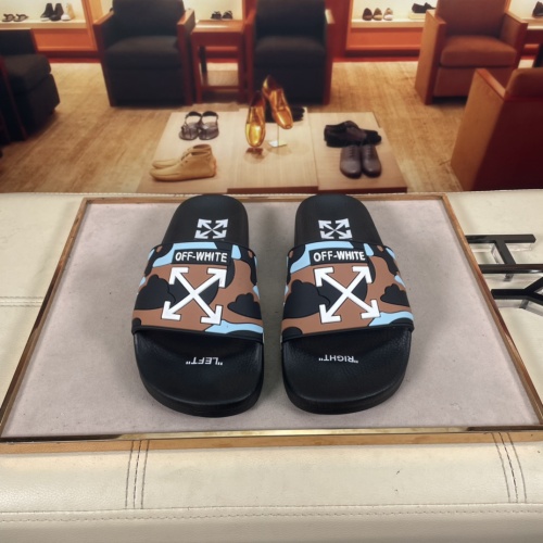 Replica Off-White Slippers For Men #956188 $42.00 USD for Wholesale