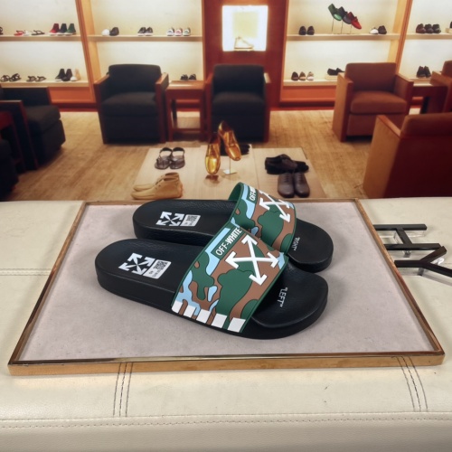 Replica Off-White Slippers For Men #956189 $42.00 USD for Wholesale