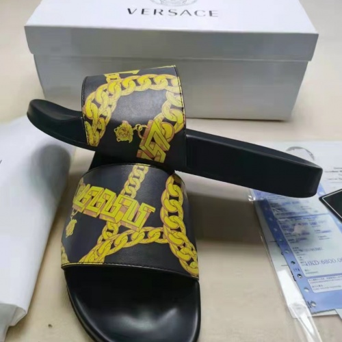 Replica Versace Slippers For Women #956319 $45.00 USD for Wholesale