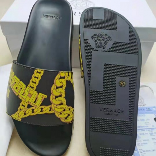 Replica Versace Slippers For Women #956319 $45.00 USD for Wholesale