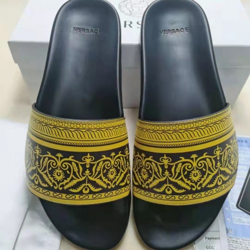 Replica Versace Slippers For Women #956320 $45.00 USD for Wholesale