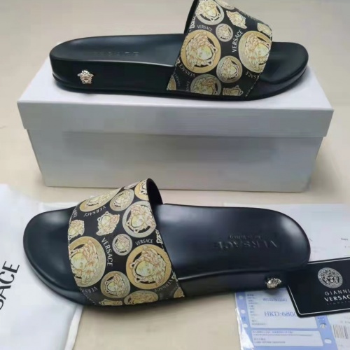 Replica Versace Slippers For Women #956321 $45.00 USD for Wholesale
