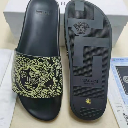 Replica Versace Slippers For Women #956322 $45.00 USD for Wholesale