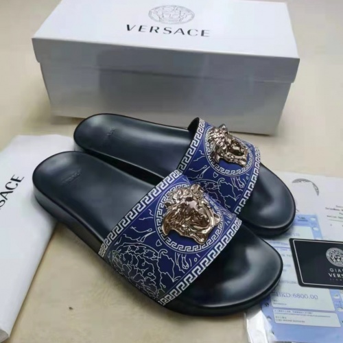 Replica Versace Slippers For Women #956329 $45.00 USD for Wholesale