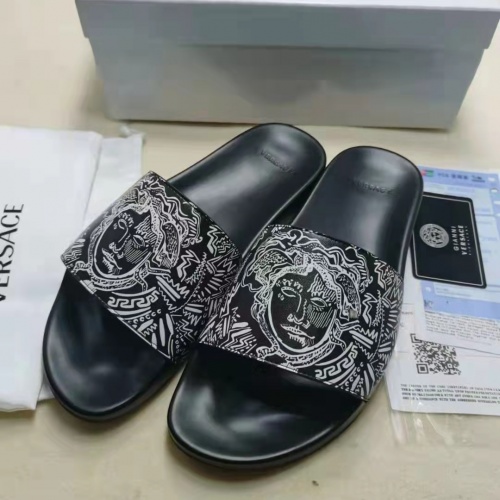 Replica Versace Slippers For Women #956330 $45.00 USD for Wholesale