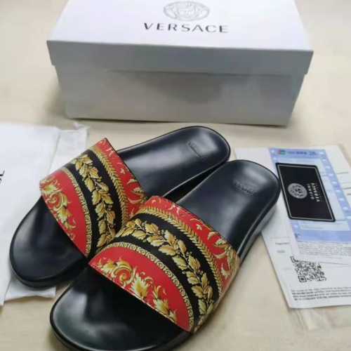 Replica Versace Slippers For Women #956340 $45.00 USD for Wholesale