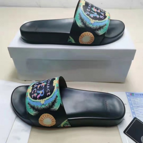 Replica Versace Slippers For Men #956363 $45.00 USD for Wholesale