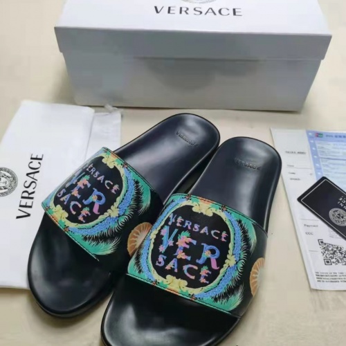 Replica Versace Slippers For Men #956363 $45.00 USD for Wholesale