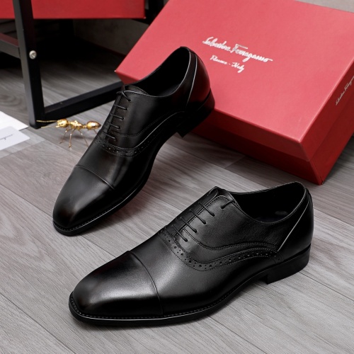 Ferragamo Leather Shoes For Men #956442 $80.00 USD, Wholesale Replica Salvatore Ferragamo Leather Shoes