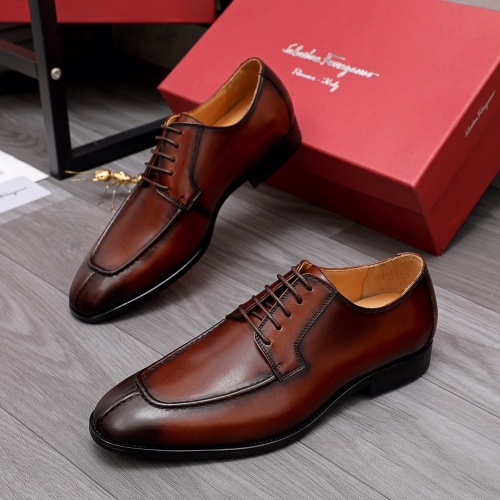 Ferragamo Leather Shoes For Men #956450 $80.00 USD, Wholesale Replica Salvatore Ferragamo Leather Shoes